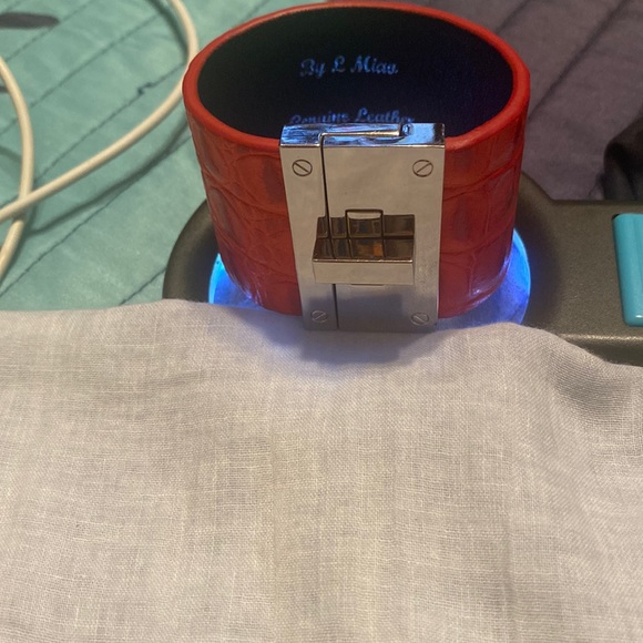 By L. Miaa Jewelry Bracelets Leather Orange By L Mias Nice Poshmark